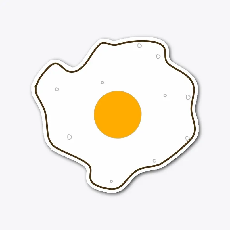 fried egg sticker